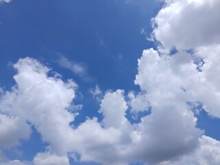blue sky with white clouds