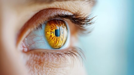 An extreme macro shot of an eye reveals colorful patterns across the iris, symbolizing the intricacies of human identity and the art of perception.