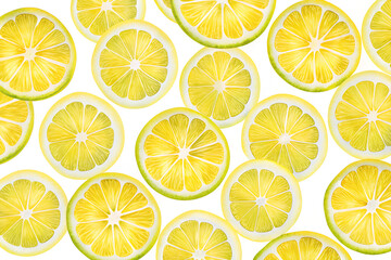 Vibrant sliced lemons create a refreshing, sunny pattern perfect for summer promotions, food blogs, and health-focused designs.