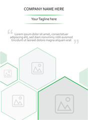 Corporate Brochure design Template Vector Background