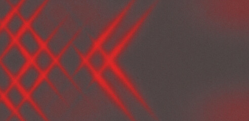 Grainy background with geometric shapes. Transition from red lines to gray background.