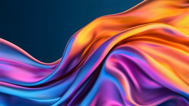 Futuristic abstract background featuring 3D metallic structures glowing energy waves and vivid neon hues representing the cutting edge of advanced technology and digital innovation