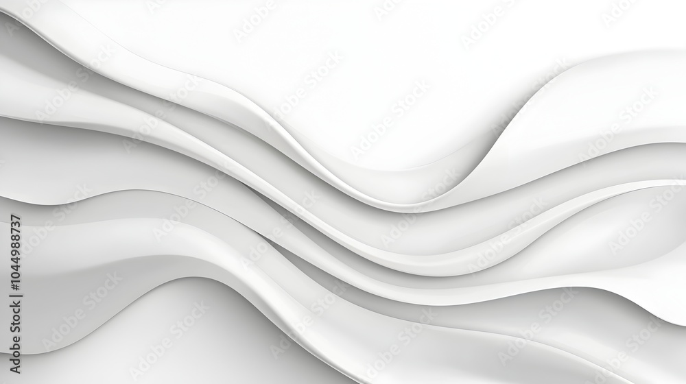 Poster Futuristic minimalist background with seamless curved metallic surfaces soft reflections and clean minimalistic lines for a modern sophisticated and visually appealing appearance