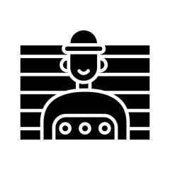 Mugshot glyph icon