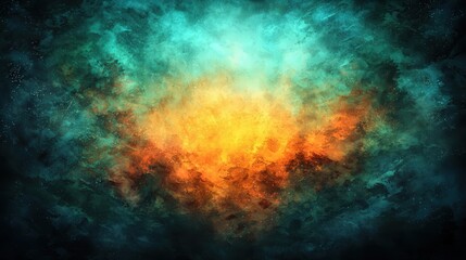 Fototapeta premium Vibrant Abstract Explosion of Colorful Flames and Radiant Hues in a Mystical Atmosphere