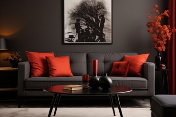 Living room architecture furniture cushion.