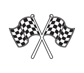 checkered flag illustration