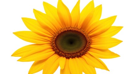 Obraz premium A vibrant sunflower featuring golden yellow petals and tightly packed seeds forming a natural spiral