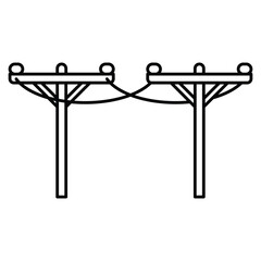 Obraz premium Electric pole icon vector design template basic RGB for website or print