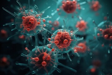 Virus underwater magnification microbiology.