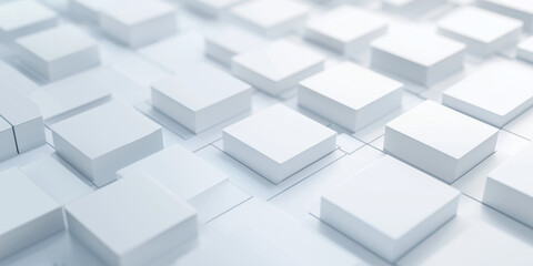 Fototapeta premium 3d image, design of an abstract and modern white background. template for presentation, power point, poster, web, backrog. tehcnological and geometrical background. laptop. architectural.