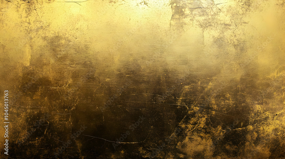 Sticker Gold Texture Background - Abstract Grunge Surface