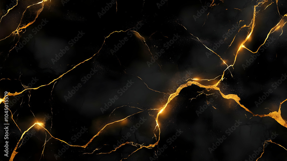 Canvas Prints Black and Gold Marble Abstract Background