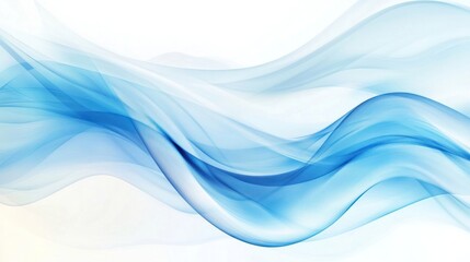 Obraz premium Abstract blue and white background with wavy graphics clothing apparel.