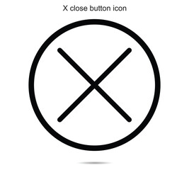 X close button icon