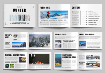 Winter Magazine Template Landscape