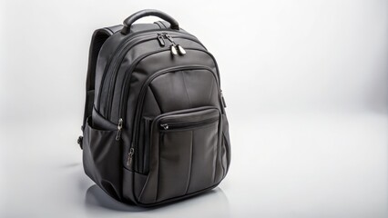 Fototapeta premium School Students Black Bag Photo Isolated - Essential Backpack, Education, Study, School Supplies, Academic, Learning, Student Life, Study Materials, Fashion, Accessory, Classroom 