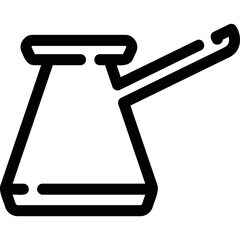 Simple vector icon turkish, coffee