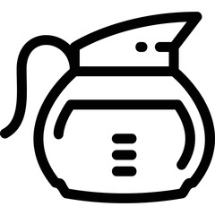 Simple vector icon coffee teapot