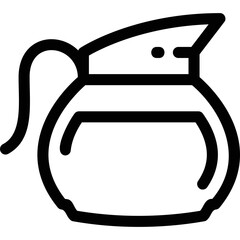 Simple vector icon teapot
