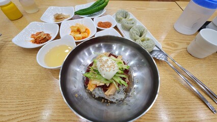 Naengmyeong is a summer delicacy in Korea.
