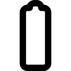 Simple vector icon battery charge