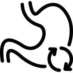 Simple vector icon stomach