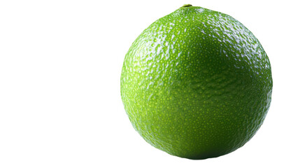 Fresh, vibrant green lime resting against a bright, clean background ideal for culinary inspiration