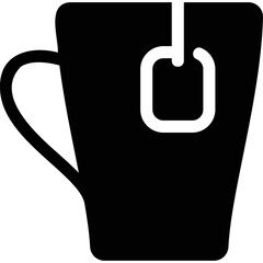 Simple vector icon teacup