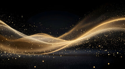 Obraz premium Golden Glitter Abstract Background