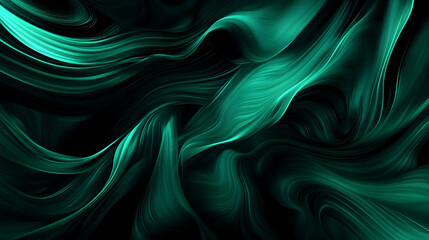 Obraz premium Abstract Green Swirling Background
