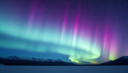 Aurora Sky isolated with white highlights, png