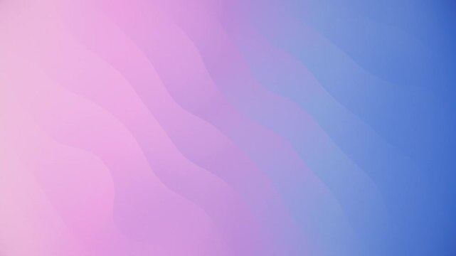 Soft color gradient background in soothing pink and blue pastel colors with a repeating wavy lines pattern. This subtle abstract background is full HD and a loop.