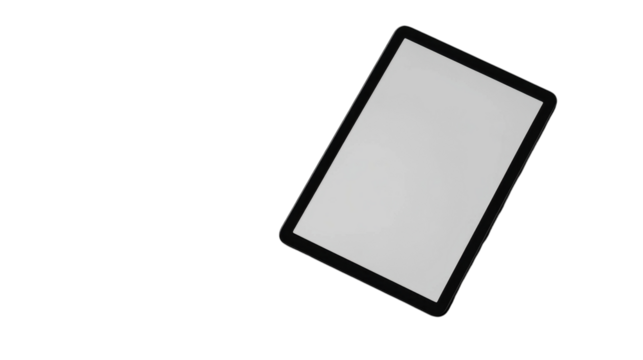 Exploring creativity with a blank tablet and endless digital possibilities in an artist's workspace