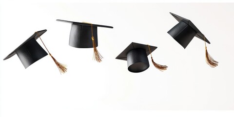 Graduation hat border celebration achievement education.