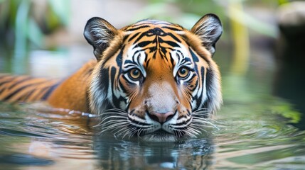Fototapeta premium Exotic animal rehabilitation programs designed to care for rare and endangered species in captivity