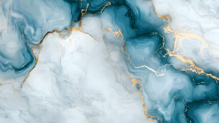 Fototapeta premium Abstract Blue and Gold Marble Background