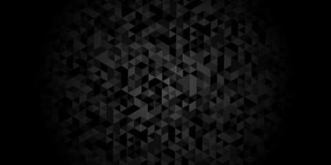 Vector geometric seamless gray, black cube square low polygon background. abstract surface creative diamond pattern corporate. Black and gray polygon Mosaic triangle overlap texture background. 