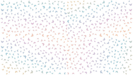 butterfly vectors pattern in Black silhouettes ,butterfly vector set. Elegant wild flying isolated in white