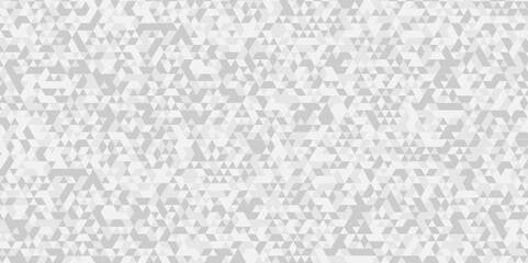 White and gray polygon Mosaic triangle overlap texture background. Vector geometric seamless gray, white cube square low polygon background. abstract surface creative diamond pattern corporate.