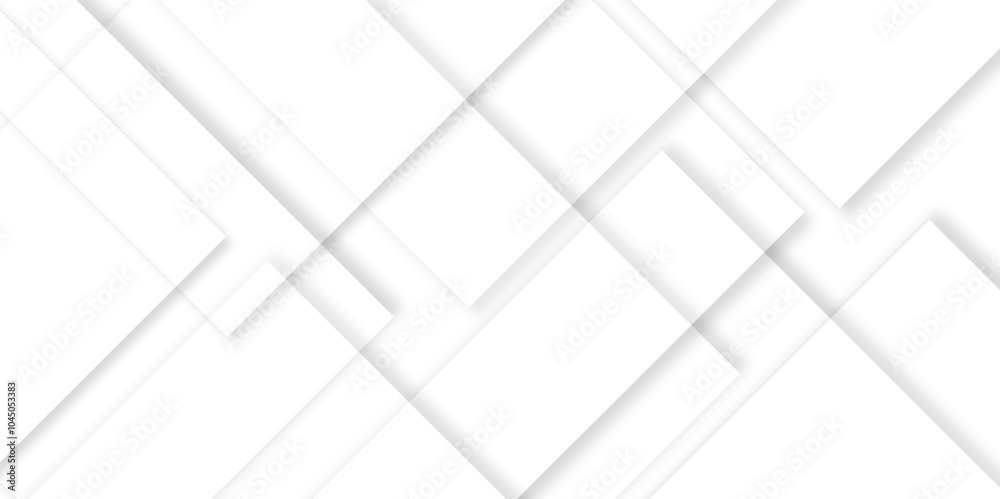 Leinwandbilder black and white abstract background.Abstract white and grey geometric overlapping circle ring background with shadow. Vector illustration.paper style white monochrome background 
