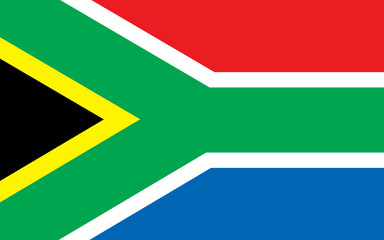 South Africa Flag Vector Design Stock Illustration