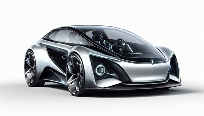 Fototapeta premium Futuristic Sports Car Concept Design.