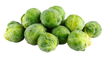 Fresh Brussels sprouts stacked together in a vibrant display, ready for culinary adventures