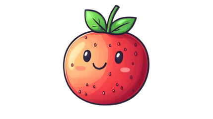 Obraz premium Cute sweet strawberry illustration