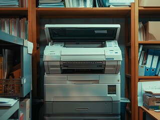 A copier in a wellorganized office