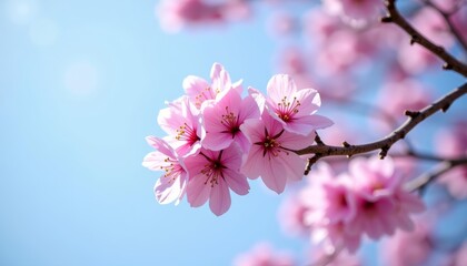  Blooming beauty against the azure sky