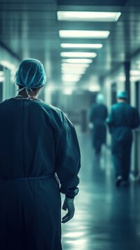 Emergency room doctors work against time treating multiple trauma cases under harsh lights, filled with urgency and precision
