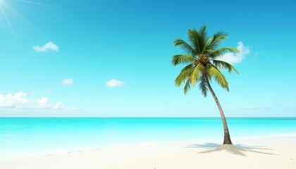 Obraz premium Paradise found A serene beach escape