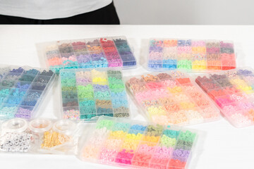 Colorful Clay Beads Set for Creative Kids' Bracelet Making